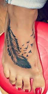 50 Elegant Foot Tattoo Designs For Women For Creative Juice Feather Tattoo Design Foot Tattoos Tattoos