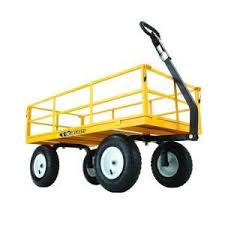 Gorilla Carts 1 200 Lbs Heavy Duty Steel Utility Cart Gor1201b The Home Depot Utility Cart Tires For Sale Heavy Duty