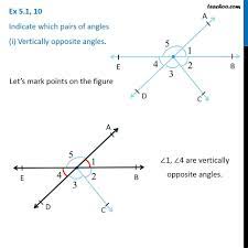 Angle aoc+ angle aod = angle aod + angle bod angle aoc = angle bod. Ex 5 1 10 Indicate Which Pairs Of Angles Are I Vertically