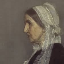 Portrait of the Artist's Mother by James Abbott McNeill Whistler, 3d  Printed with texture and brush strokes looks like original.