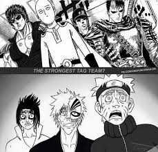 Naruto Bleach One Punch Man Jojo S Bizarre Adventure Anime Memes Funny Anime Funny Anime Crossover