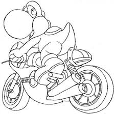Choose your favorite coloring page and color it in bright colors. Yoshi Coloring Pages Riding Motorcycle Mario Coloring Pages Super Mario Coloring Pages Coloring Pages