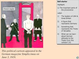 This cartoon illustrates a horse lifted up in the air due to too much weight on its wagon. Ppt This Political Cartoon Appeared In The German Magazine Simpliccimus On June 3 1919 Powerpoint Presentation Id 6885908