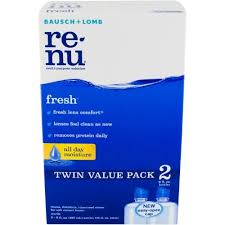 Bauch And Lomb Renu Fresh Multi Purpose Contact Solution 8 Oz 2 Ct Contact Solution Solutions Purpose