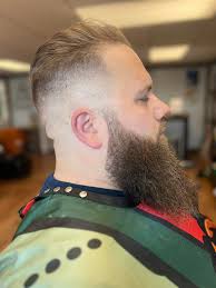 Gentlemen's headquarters barber shop in downtown North branch