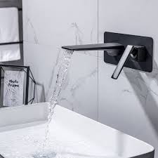 wall mounted waterfall single handle