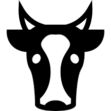 Cow Face Front Free Animals Icons