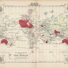 An Empire on Which the Sun Never Sets" A Victorian-era British Imperial artwork from the 1900s.