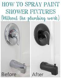 Learn how to paint a bathroom with this instructional guide from bunnings. How To Spray Paint Shower Fixtures Easy Diy Method Bless Er House