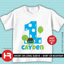 Boy Turtle Birthday Shirt Or Bodysuit Any Age Personalized Turtle 1st Birthday Shirt Boys First Birthday Shirt