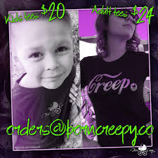 Sizes still available for creeps of all ages! Get at us wh…