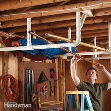 Clean out your gutters by making a pvc extension. Garage Storage Diy Tips And Hints Family Handyman