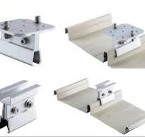 Solar brackets & clamps for standing seam roof mounts .