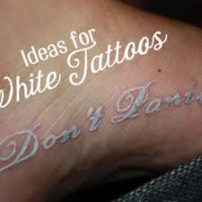 Dynamic color heavy white tattoo ink. White Tattoos Ideas Considerations And Photos Tatring