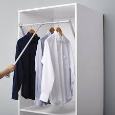 Barre De Penderie Escamotable Gris H 84 X L 57 79 X P 14 Cm Leroy Merlin 40 Barre De Penderie Escamotable Penderie Escamotable Barre De Penderie