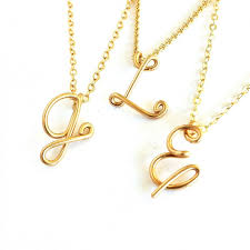 Grab yours now and get. Gold Initial Pendant Custom Gold Initial Necklace Personalized Gold Letter Pendant With Thick Wire Personalized Initial Necklace