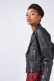 Petite Wolf Leather Biker Jacket Jackets Cold Weather Fashion Leather Jacket