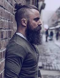 Man Bun On Shaved Sides Short Sides Long Top Hairstyles For Men Short Hair Long Beard Top Hairstyles For Men Mens Hair Shaved Sides