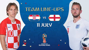 Teams england croatia played so far 9 matches. Lineups Croatia V England Match 62 2018 Fifa World Cup Youtube