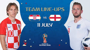 This is a list of the england national football team's results from 1870 to the present day that, for various reasons, are not accorded the status of official international a matches. Lineups Croatia V England Match 62 2018 Fifa World Cup Youtube