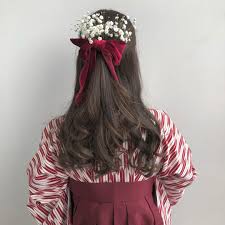 おっきな赤いリボンが可愛い ハイカラさん 風大正ロマンな和モダン髪型特集 marry マリー モダン 髪型 成人式 ヘアスタイル ロング 髪型 ハーフアップ