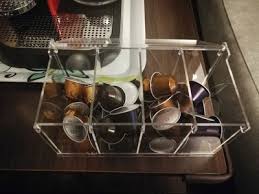 22 10cm Transparent Cube Practical Coffee Capsules Nespresso Classification Compartment Diy Storage Box Coffee Resin Holder Coffeeware Sets Aliexpress