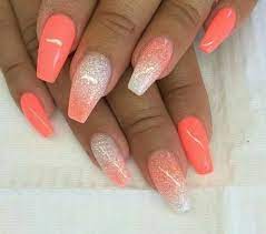 fingernagel glitzer verlauf nagelideen nageldesign nagel