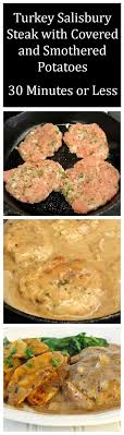 Easy Turkey Salisbury Steaks Recipes Food And Cooking Recipe Turkey Salisbury Steak Recipe Salisbury Steak Recipes Turkey Salisbury Steak