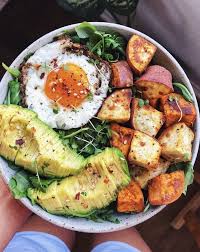 Greens Sweet Potato And Fried Egg Bowl Healthy Eating Jackson Blog Egg Bowl Recipe Chicken Dinner Recipes Healthy Recipes