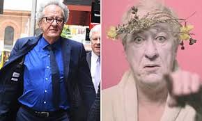 Geoffrey rush has won the largest ever defamation payment awarded to a single person in australia after a court found sydney's daily telegraph defamed the actor by accusing him of inappropriate behavior towards. Geoffrey Rush Claims He S Disabled After Being Labelled King Leer And May Never Work Again Daily Mail Online
