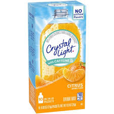 Crystal Light With Caffeine Citrus On The Go Drink Mix 10 0 09 Oz Packets Hy Vee Aisles Online Grocery Shopping