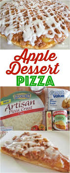 Easy Apple Dessert Pizza Recipe Apple Dessert Pizza Recipe Dessert Pizza Recipes Apple Desserts Easy
