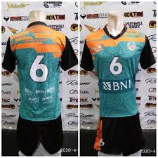 Berbagai macam desain baju bola telah tersaji di dunia maya, baik itu kostum sepak bola adidas dimana terdapat desain baju bola yang di buat oleh adidas untuk klub. Kostum Jersey Baju Voli Proliga Jakarta Bni 46 Taplus Kaos Volly Original Terbaru Tahun 2020 Shopee Indonesia