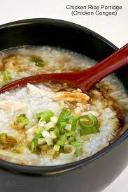 Chicken Rice Porridge Asian Breakfast Asian Recipes Rice Porridge