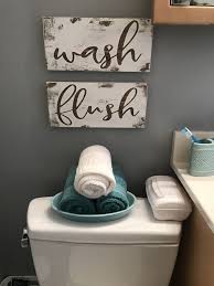 Gray Teal Bathroom Small Apartment Bathroom Etsy Signs Wash Flush Signs Small Apartment Bathroom Teal Bathroom Apartment Bathroom