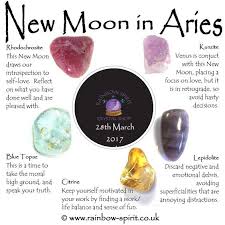New Moon In Aries Crystal Healing Stones Spiritual Crystals Crystals And Gemstones