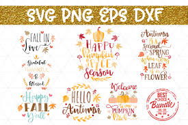 Free Fall Autumn Bundle Svg Cut Files Fall Decor Quote Dxf Png Eps Svg Best Sites For Free Svg Cricut Silhouette Cut Cut Craft