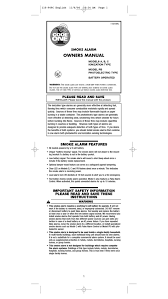 This item gentex 9120f, p/e smoke detector, 120vac w/piezo sounder, form a/c contacts, 9v backup. Code One A Owner S Manual Pdf Download Manualslib