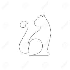 That's one of the advantages of drawing a natural object such as fruit; One Continuous Line Drawing Of Simple Cute Cat Kitten Icon Mammals Royalty Free Cliparts Vectors And Stock Illustration Image 150688799