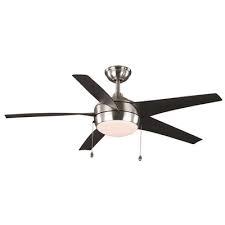 Shop pottery barn for expertly crafted brushed nickel ceiling fan. National Brand Alternative Part 37800 Windward 52 In Indoor Brushed Nickel Ceiling Fan With Light Ceiling Fans Home Depot Pro