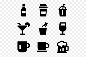 Food, drinks & restaurants icons. Food Drinks Icons In Svg And Png Clipart 2585470 Pinclipart