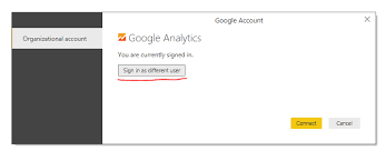 However, has been sounds like you, in fact, did the action. Solved Chanage Google Analytics Account Connection Deskto Microsoft Power Bi Community