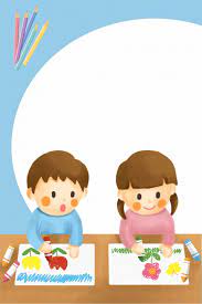 cartoon looking for little painter admission poster background material admissions poster art competitions childrens art