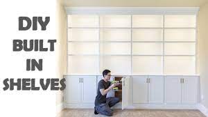 Maybe you have a specific idea in mind for how. Diy Built In Shelves Library Cabinets Youtube