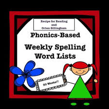 Phonics Based Spelling Lists