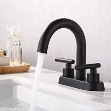 A faucet for every sink. Kes Matte Black Bathroom Faucet Modern 4 Inches Centerset Vanity Sink Faucet Brass L4117lf Bk Amazon Com
