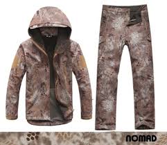 Nomad Softshell Sharkskin Waterproof Fleece Jacket Pants Tad