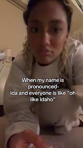Ida Pronouncing Her Real Name