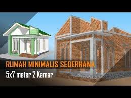 Bagi yang membutuhkan desain rumah 2 lantaideskripsi lengkap. Gambar Denah Rumah Minimalis 2 Kamar Tidur Ukuran 5x7 Content