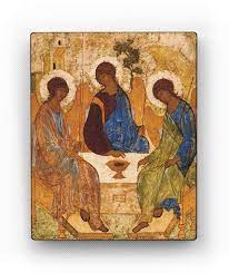 Andrei rublev is considered to be the greatest medieval russian painter of orthodox icons and frescoes. The Holy Trinity Andrei Rublev Russian Religious Icon Canvas Decor On Wood Amazon In Home Kitchen